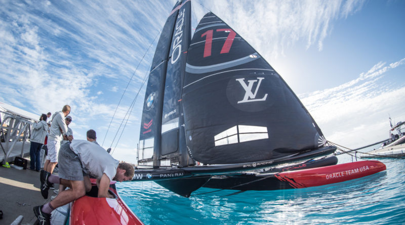 ORACLE TEAM USA in America's Cup Class boat Bermuda