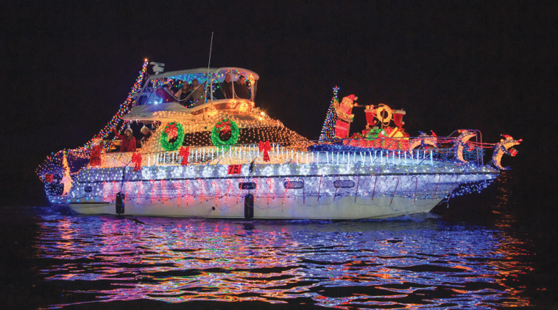 Jontika took first for Humor and Originality for the Newport Beach Christmas Boat Parade. Bleu Cotton photos.