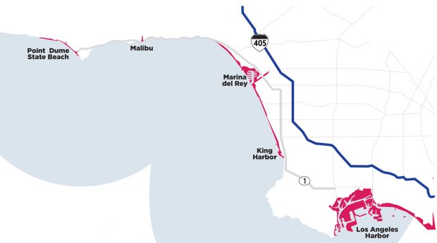La tsunami map